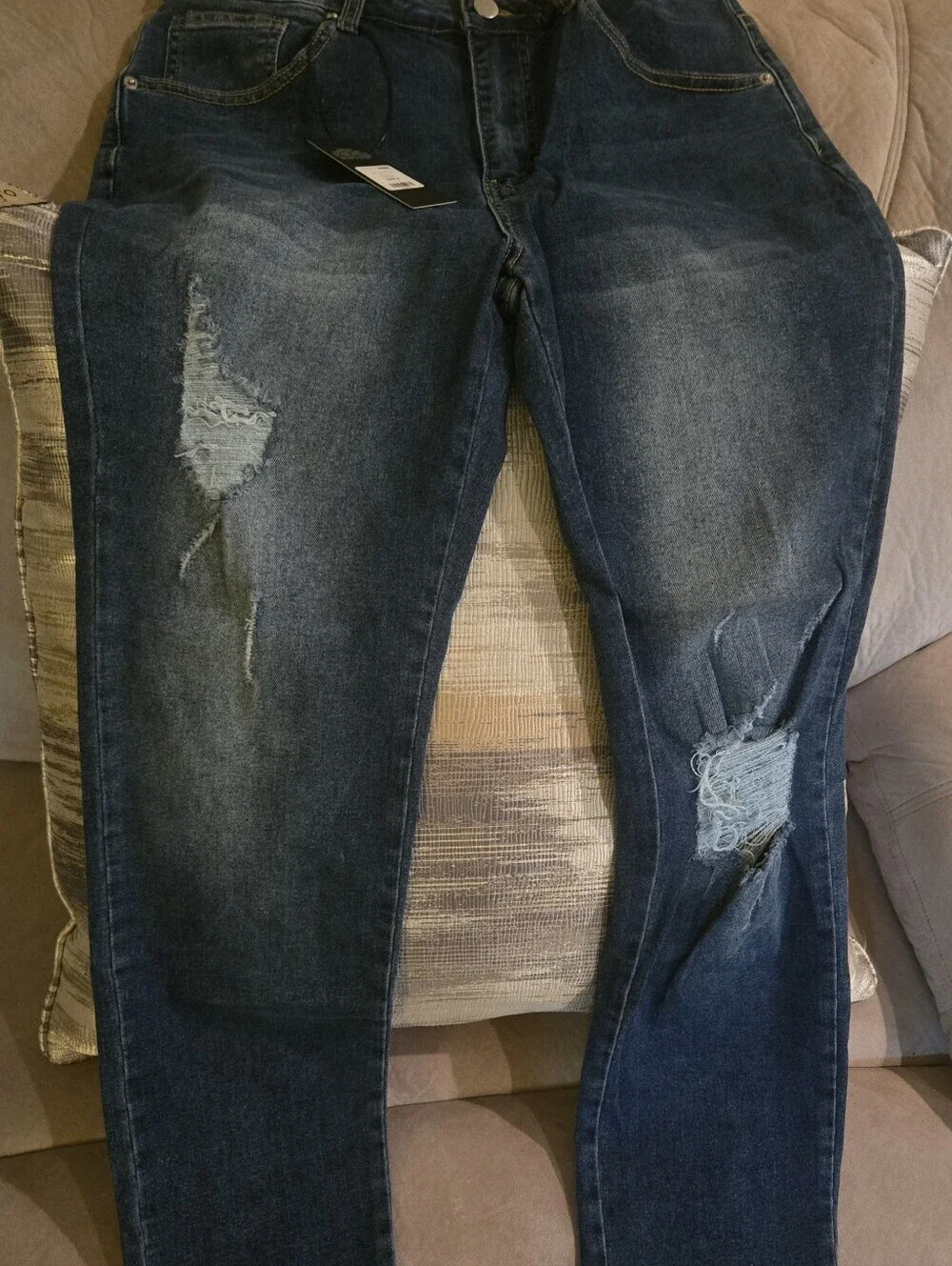 NEW!! Call It Love High Stretch Ripped Skinny Jeans - Dark Wash/Size 9-NWT